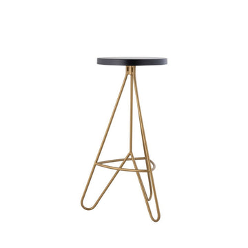 Trinity 30" Modern Industiral Iron Tripod Backless Bar Stool - JONATHAN Y